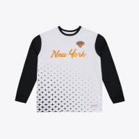 Джерси New York Knicks Mitchell & Ness White Long Sleeve Polo