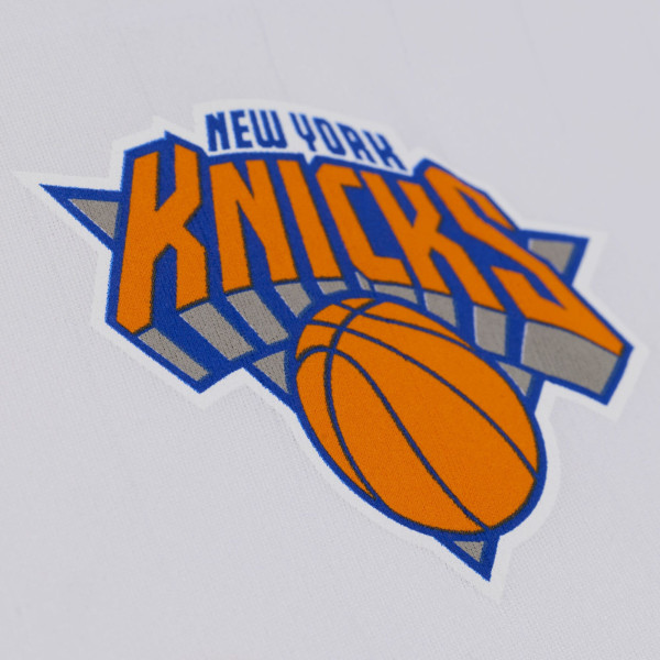 Джерси New York Knicks Mitchell & Ness White Long Sleeve Polo