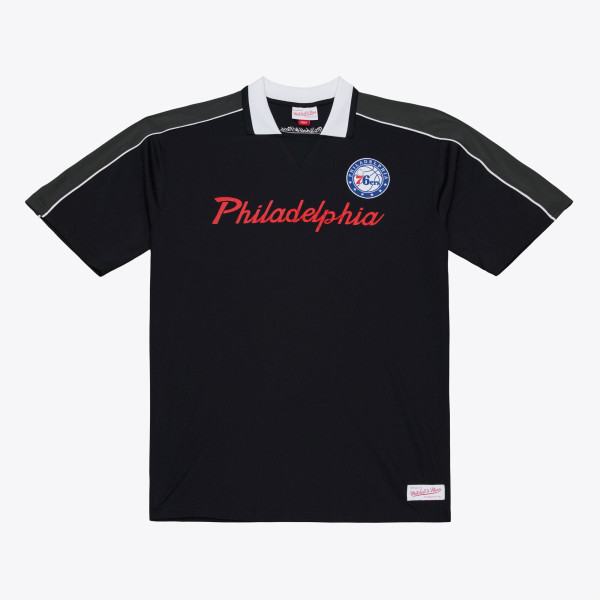 Джерси Philadelphia 76ers Mitchell & Ness Black Polo