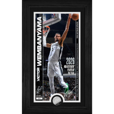 Монета Victor Wembanyama San Antonio Spurs Highland Mint 2026 NBA Defensive of the Year 12 x 20 Silver Pano Photo Mint
