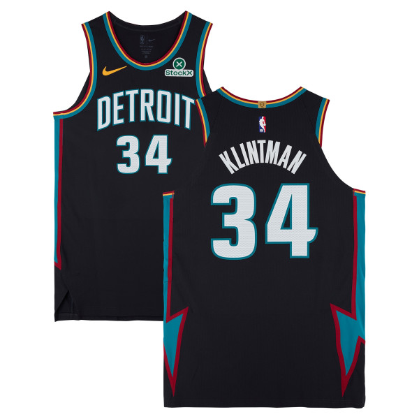Bobi Klintman Detroit Pistons Fanatics Authentic Player-Issued #34 Black Nike City Edition Jersey from the 2025-26 NBA Season - Size 52+4
