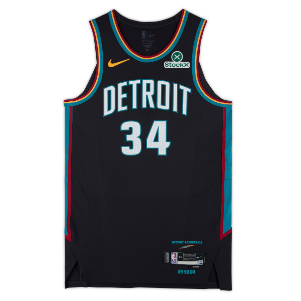 Bobi Klintman Detroit Pistons Fanatics Authentic Player-Issued #34 Black Nike City Edition Jersey from the 2025-26 NBA Season - Size 52+4