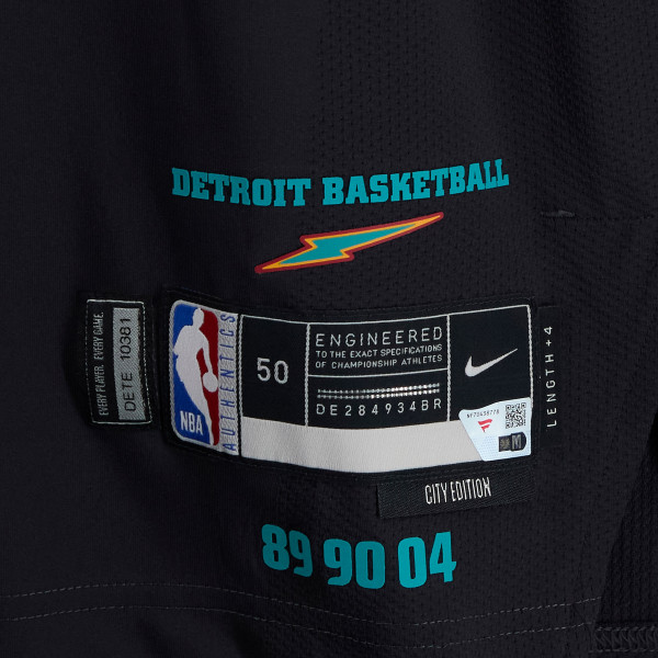 Bobi Klintman Detroit Pistons Fanatics Authentic Player-Issued #34 Black Nike City Edition Jersey from the 2025-26 NBA Season - Size 52+4