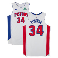 Bobi Klintman Detroit Pistons Fanatics Authentic Player-Issued #34 White Nike Jersey from the 2025-26 NBA Season - Size 50+4