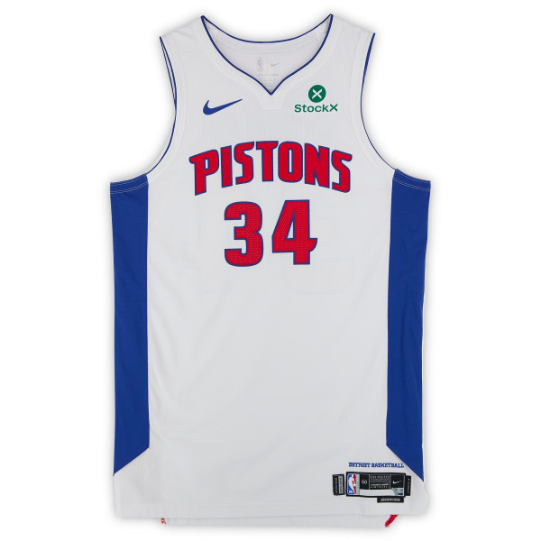 Bobi Klintman Detroit Pistons Fanatics Authentic Player-Issued #34 White Nike Jersey from the 2025-26 NBA Season - Size 50+4