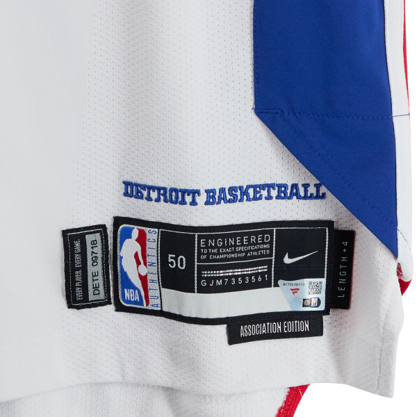 Bobi Klintman Detroit Pistons Fanatics Authentic Player-Issued #34 White Nike Jersey from the 2025-26 NBA Season - Size 50+4