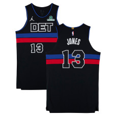 Isaac Jones Detroit Pistons Fanatics Authentic Player-Issued #13 Black Jordan Brand Jersey from the 2025-26 NBA Season - Size 52+6