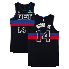 Wendell Moore Jr. Detroit Pistons Fanatics Authentic Player-Issued #14 Black Jordan Brand Jersey from the 2025-26 NBA Season - Size 48+4