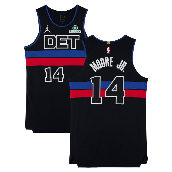 Wendell Moore Jr. Detroit Pistons Fanatics Authentic Player-Issued #14 Black Jordan Brand Jersey from the 2025-26 NBA Season - Size 48+4