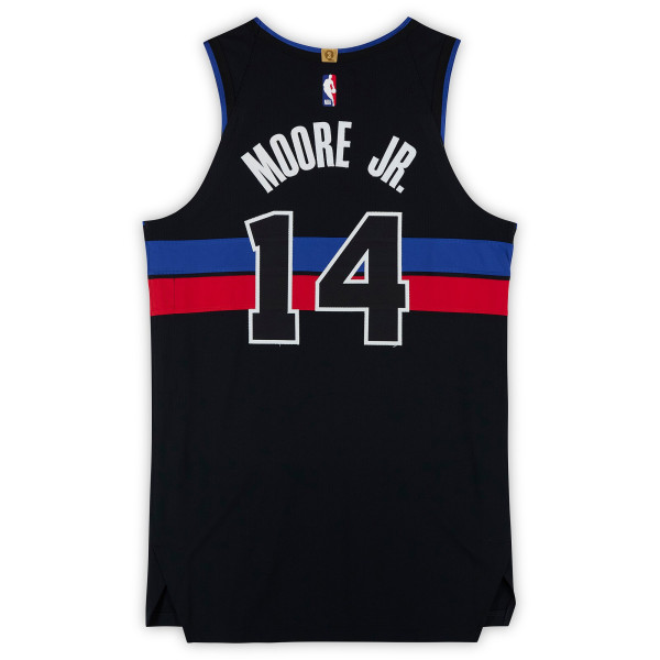 Wendell Moore Jr. Detroit Pistons Fanatics Authentic Player-Issued #14 Black Jordan Brand Jersey from the 2025-26 NBA Season - Size 48+4