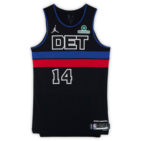 Wendell Moore Jr. Detroit Pistons Fanatics Authentic Player-Issued #14 Black Jordan Brand Jersey from the 2025-26 NBA Season - Size 48+4