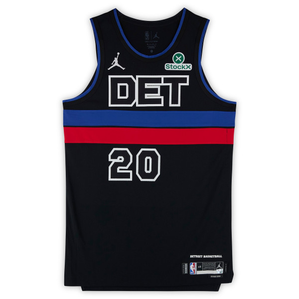 Chaz Lanier Detroit Pistons Fanatics Authentic Player-Issued #20 Black Jordan Brand Jersey from the 2025-26 NBA Season - Size 48+4