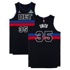 Tolu Smith Detroit Pistons Fanatics Authentic Player-Issued #35 Black Jordan Brand Jersey from the 2025-26 NBA Season - Size 52+6