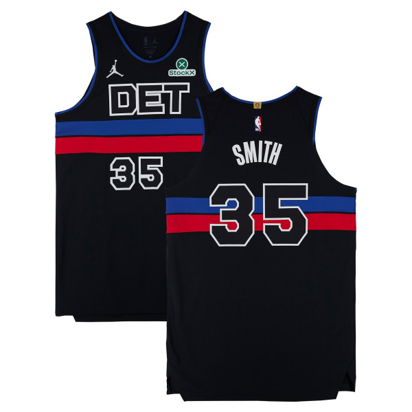 Tolu Smith Detroit Pistons Fanatics Authentic Player-Issued #35 Black Jordan Brand Jersey from the 2025-26 NBA Season - Size 52+6