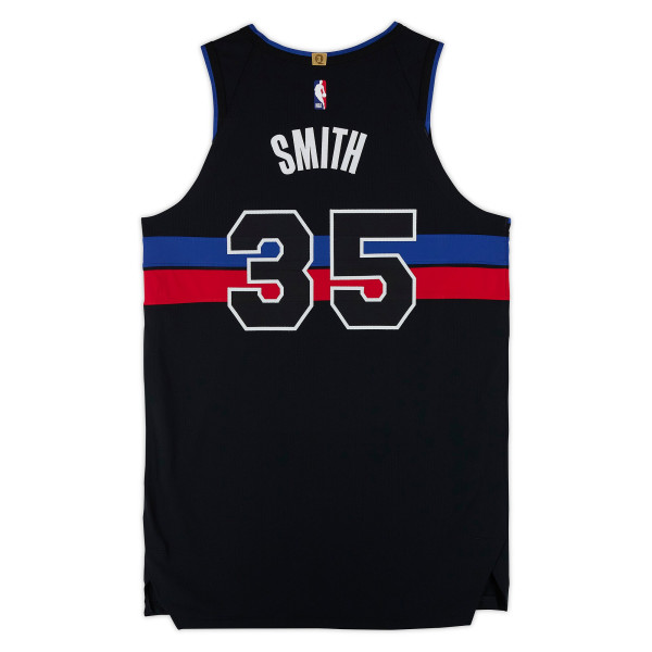 Tolu Smith Detroit Pistons Fanatics Authentic Player-Issued #35 Black Jordan Brand Jersey from the 2025-26 NBA Season - Size 52+6