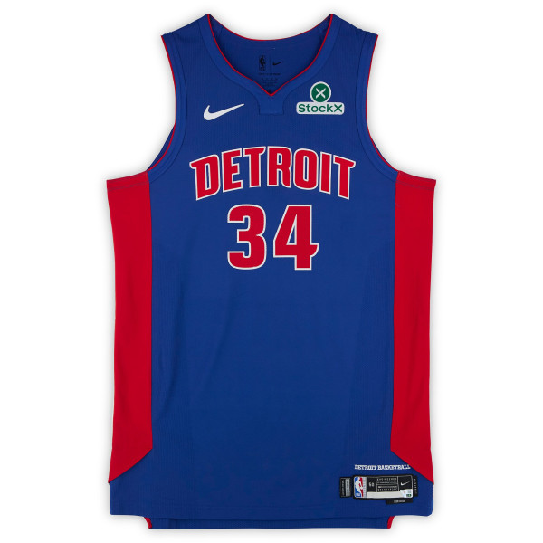 Bobi Klintman Detroit Pistons Fanatics Authentic Player-Issued #34 Blue Nike Jersey from the 2025-26 NBA Season - Size 50+4