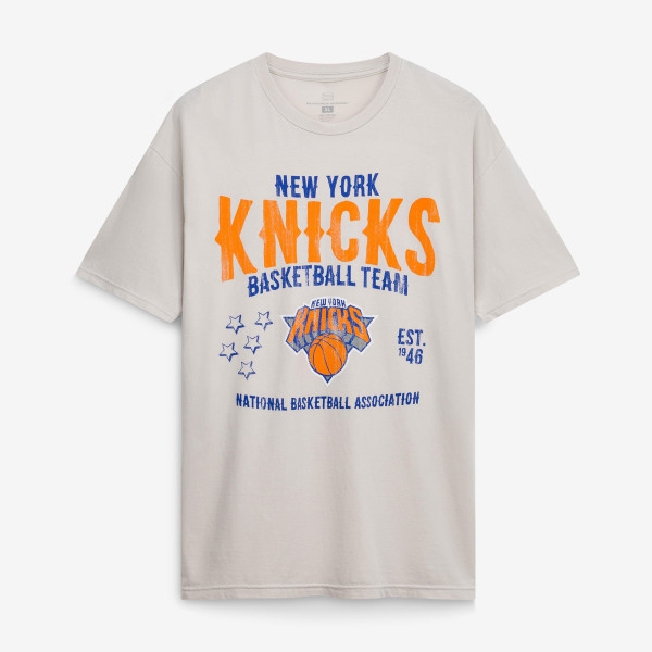 Футболка Unisex New York Knicks Stadium Essentials Khaki Shapeshifter Vintage