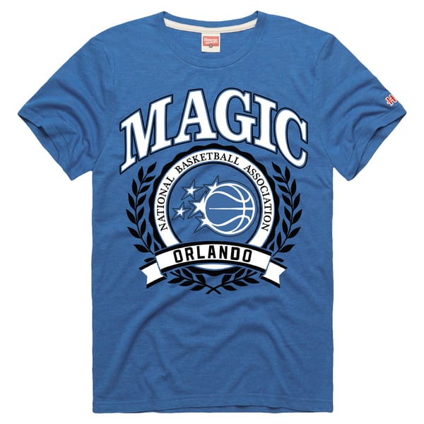 Футболка Unisex Orlando Magic Homage Blue Crest Tri-Blend
