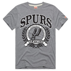 Футболка Unisex San Antonio Spurs Homage Gray Crest Tri-Blend