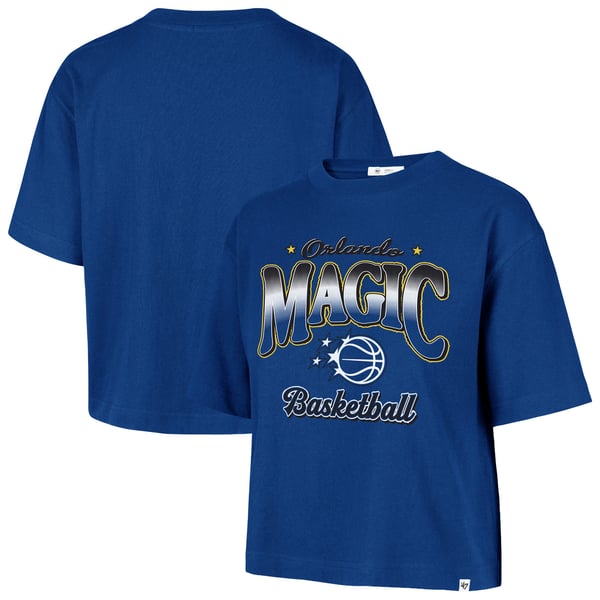Женская футболка Orlando Magic 47 Blue Vibe Check Reed City