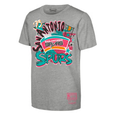 Детская San Antonio Spurs Mitchell & Ness Heather Gray Play by Play T-Shirt
