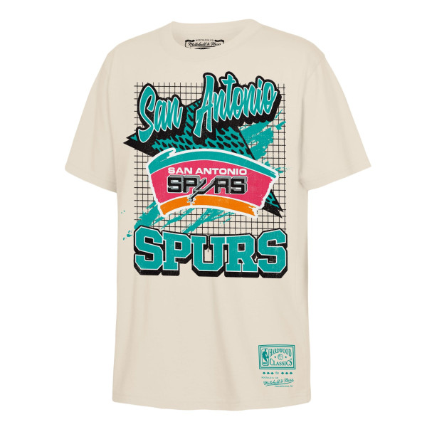 Детская San Antonio Spurs Mitchell & Ness Natural Retro Wizard T-Shirt
