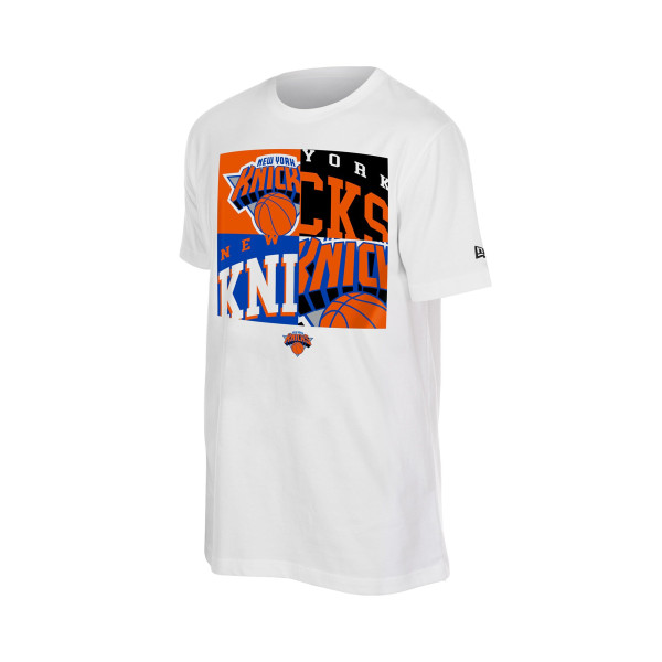 Футболка New York Knicks New Era White Block Logo