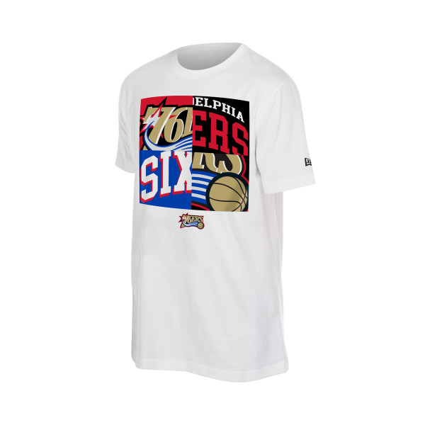 Футболка Philadelphia 76ers New Era White Block Logo