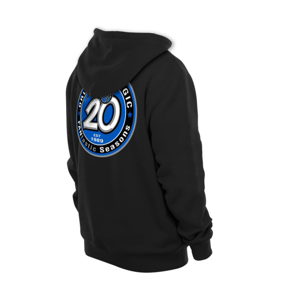 Толстовка Orlando Magic New Era Black Front Back Logo