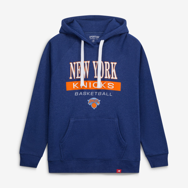 Толстовка Unisex New York Knicks Sportiqe Navy Olsen Tri-Blend Raglan