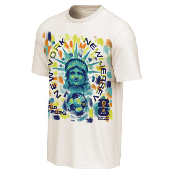 Футболка Outerstuff FIFA World Cup 2026 New York/New Jersey Homestyle Poster - Cream