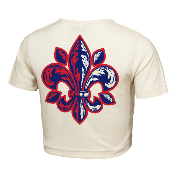 Женская Футболка France Outerstuff FIFA World Cup 2026 Elote Squad Cropped - Natural