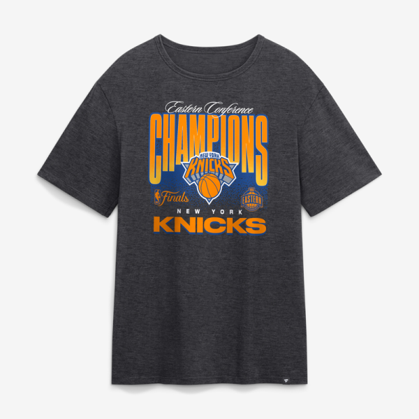 Футболка New York Knicks Charcoal 2026 NBA Eastern Conference Champions Heritage