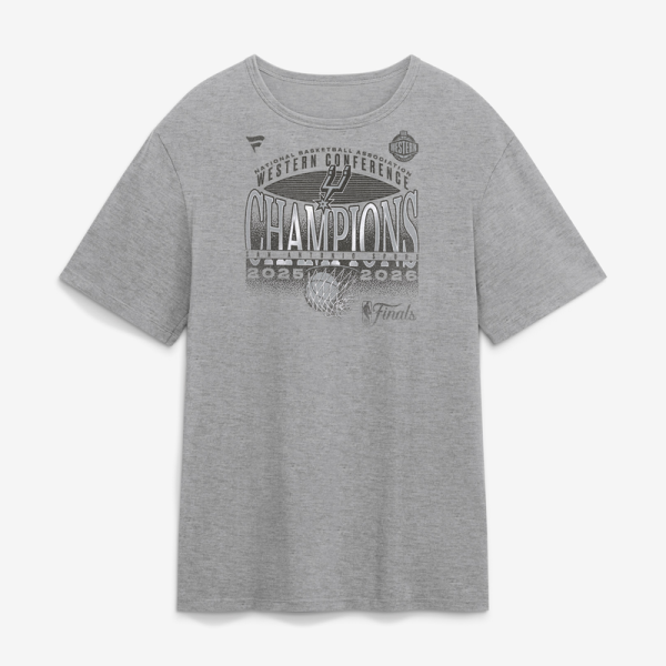 Футболка San Antonio Spurs Gray 2026 NBA Western Conference Champions Heritage