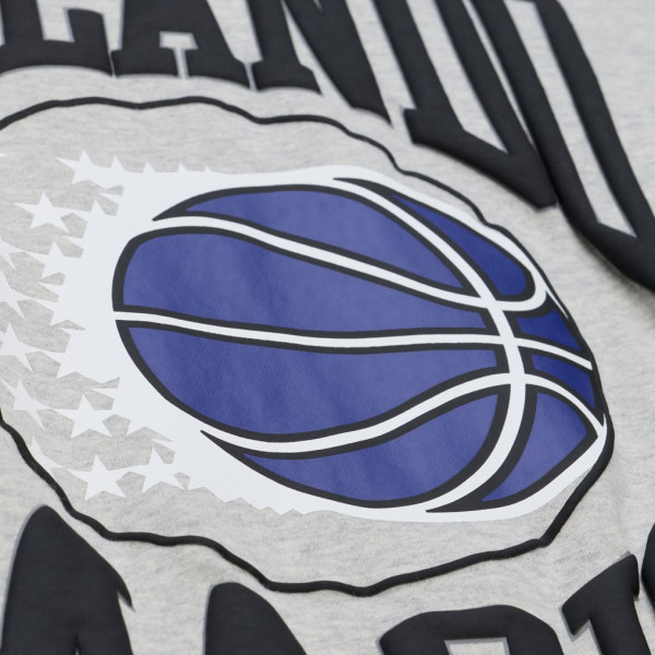 Женская свитшот Orlando Magic Mitchell & Ness Heather Gray 3.0 Logo Lightweight