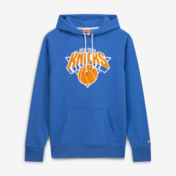 Толстовка Unisex New York Knicks Homage Blue Logo Tri-Blend Raglan