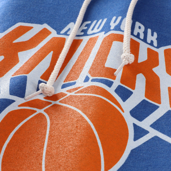 Толстовка Unisex New York Knicks Homage Blue Logo Tri-Blend Raglan