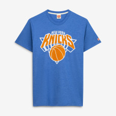 Футболка Unisex New York Knicks Homage Blue Logo Tri-Blend