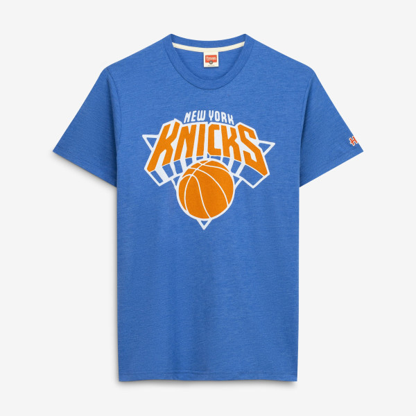 Футболка Unisex New York Knicks Homage Blue Logo Tri-Blend