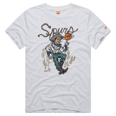 Футболка Unisex San Antonio Spurs Homage Ash Cowboy Tri-Blend