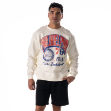 Свитшот Unisex Philadelphia 76ers The Wild Collective White Graphic Fleece