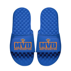Unisex New York Knicks ISlide Blue Most Valuable Dad Slide Sandals