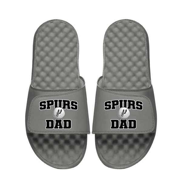 Unisex San Antonio Spurs ISlide Golf Dad Socks & Slide Sandals Bundle
