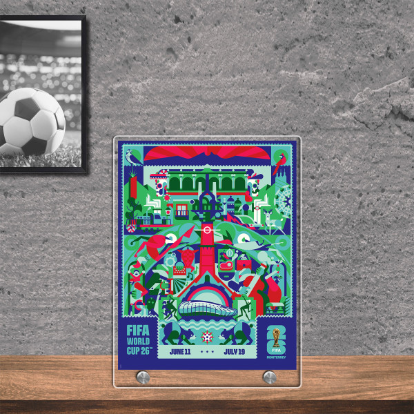 FIFA 8.5 x 11 World Cup 2026 Monterrey Host City Acrylic Plaque