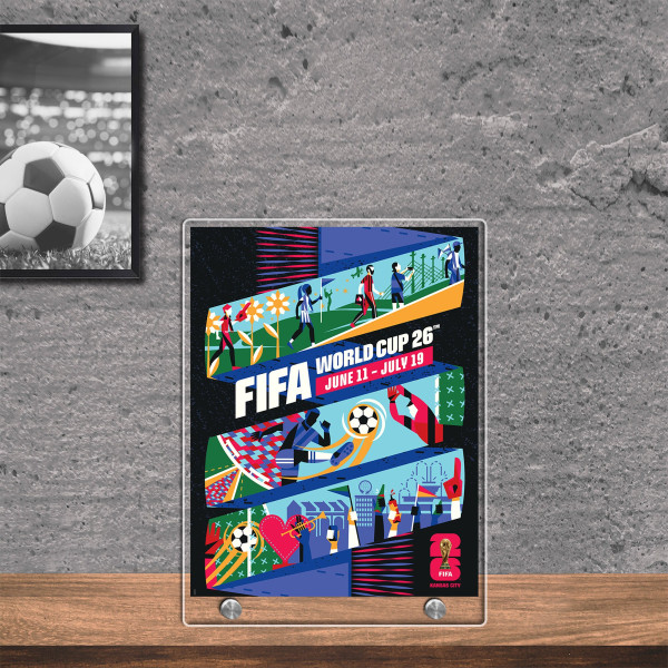 FIFA 8.5 x 11 World Cup 2026 Kansas City Host City Acrylic Plaque