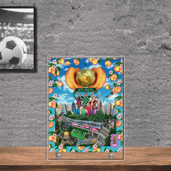 FIFA 8.5 x 11 World Cup 2026 Atlanta Host City Acrylic Plaque