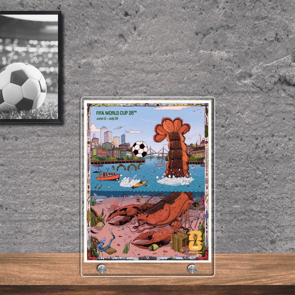 FIFA 8.5 x 11 World Cup 2026 Boston Host City Acrylic Plaque
