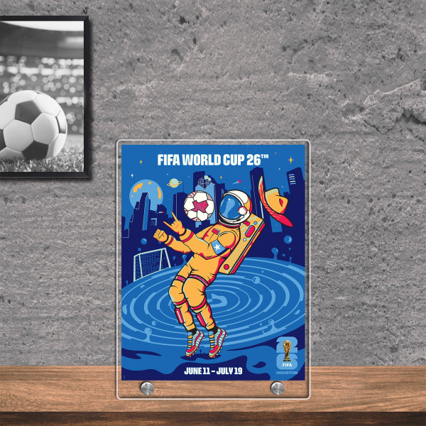 FIFA 8.5 x 11 World Cup 2026 Houston Host City Acrylic Plaque
