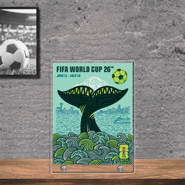 FIFA 8.5 x 11 World Cup 2026 Seattle Host City Acrylic Plaque