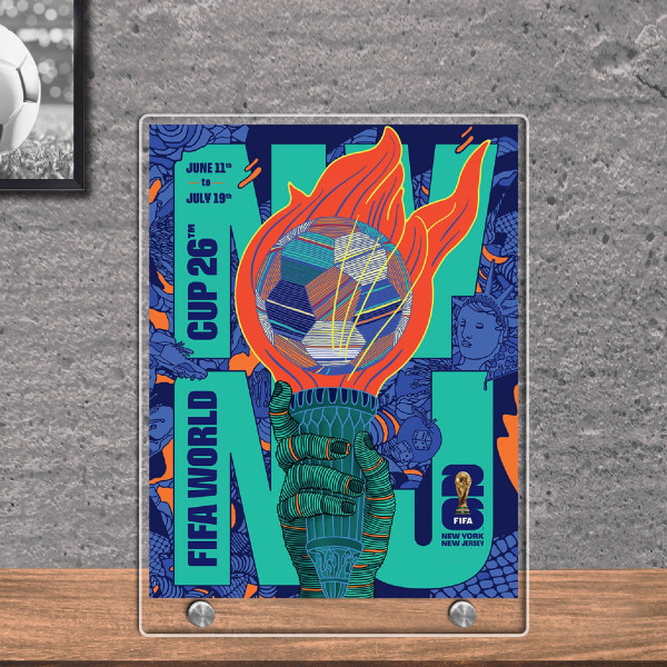 Джерси FIFA 8.5 x 11 World Cup 2026 New York/New Host City Acrylic Plaque